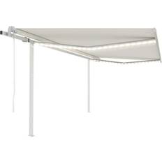 vidaXL Automatic Awning with LED Wind Sensor 4x3.5 m