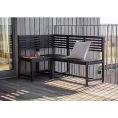 Black Garden Benches Crossland Grove Sandbanks Balcony Garden Bench