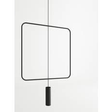 Lampade da soffitto Sollux Rana 1 Hängelampe Schwarz GU10 Dimmbar 61x6x175 cm Lampada a Sospensione