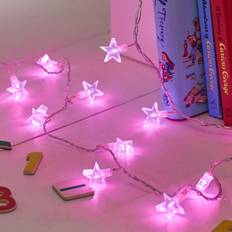 Pink String Lights Indoor Star with String Light