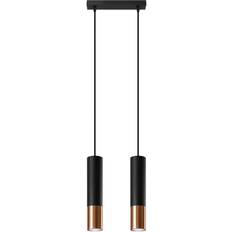 Copper Pendant Lamps Sollux Loopez 2 Pendant Lamp