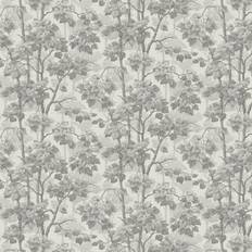 Belgravia Giorgio Tree Silver Textured Wallpaper Silver