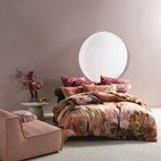 Linen House Floraine Single Set Duvet Cover Pink, Yellow, White