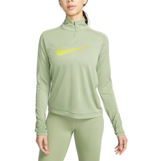 Nike Dri-FIT Swoosh 1/4-Zip Long-Sleeve Running Mid Layer Women's - Oil Green