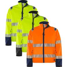 Orange Arbetsjackor Fristads 4647 GSTP Varseljacka varselgul/svart