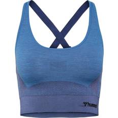 Hummel Seamless Sports Top - Blue/Melange