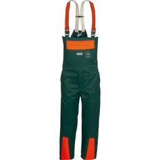 Orange Work Pants Watex Schnittschutz-Latzhose Forest Jack. grün-leuchtorange