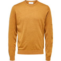 Wood wood striktrøje Selected Town Knit Sweater - khaki/Wood Thrush