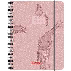 Kalendrar på rea Brunnen Skolkalender Wild Animals 2023/2024 2 Sidor 1 Vecka A6 Rosa