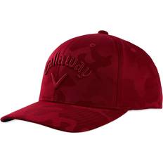 Camo Snapback Cap - Red
