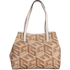 Guess Brown Handbags Guess Vikky Handbag Brown