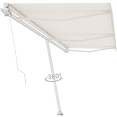 vidaXL Freestanding Manual Retractable Awning 600 x 300 cm Cream