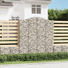 vidaXL Buede gabionkurve 3 galvaniseret jern