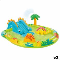 Inflatable Paddling Pool Intex Inflatable Paddling Pool for Children Dinosaurs Playground 191 x 58 x 152 cm 3 Units