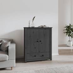 vidaXL højskab 83x41,5x100 massivt Opbevaringsskab
