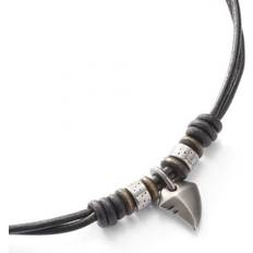 Leather Necklaces Fossil Herren Casual Halskette Edelstahl JF85832040