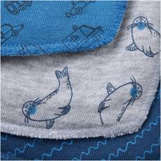 Pippi Eet slabbetjes Pippi Bandana 3 Pack Vallarta Blauw One Size