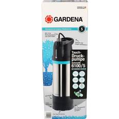 Grigio Pompe da Giardino Gardena Tauch-Druckpumpe 6100/5 Inox Automatic Nr. 1773-61