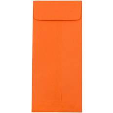 Jam Paper #10 Policy Business Colored Envelopes 4.125 x 9.5 Orange Recycled