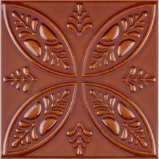 Orange Tiles Merola Tile Merola Tile Trend Ambar 7-7/8" 7-7/8" Ceramic Wall Tile - Case 21 Tiles