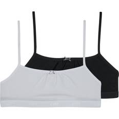 Algodón Bralettes DIM Lote de 2 Sujetadores-Top - Negro