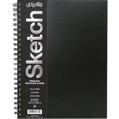 uCreate 9" x 12" Sketch Pad, 75 Sheets/Pad 37088CPP Black