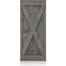 Calhome CALHOME Series Pre Assembled Stained Sliding Door (x82.7")