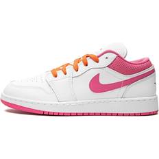 Orange Trainers Children's Shoes Nike Air Jordan 1 Low GS - Pinksicle White