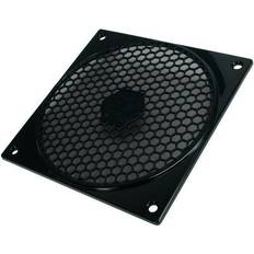 Grills Silverstone Technologies FF121B Black 120 Case Fan Grill & Filter Kit