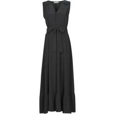 Molly Bracken Flounced Long Dress - Black