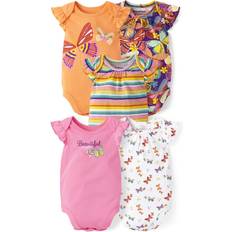 Bodysuits The Children's Place Baby Butterfly Flutter Bodysuit 5-pack - Vivid Orange (3039338-337)