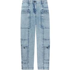 Blue White Label Straight-Leg Trousers Light Indigo US 2