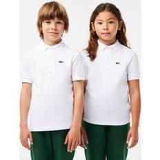 Children's Clothing Lacoste boys Short Sleeve Classic Pique Polo Shirt, White