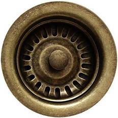 Sink Strainers Whitehaus Collection RNW35L-WBRZ 3-1/2-Inch Basket Strainer for Deep Fireclay Weathered Bronze