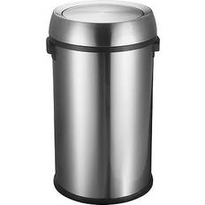 Swing lid trash can Stainless Steel Trash Can with Swing Lid 17-Gallon ALP470-65L-1