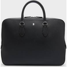 Uomo Cartelle Montblanc Borsa Portadocumenti Sottile Sartorial Cartelle Nero