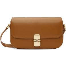 A.P.C. Crossbody Bags A.P.C. Tan Grace Baguette Bag Dan Honey UNI