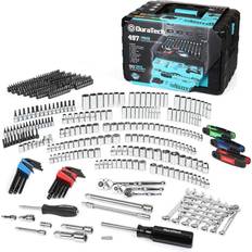 Tool Boxes DuraTech 497-Piece Mechanics Set Include SAE/Metric Wrench Set Box