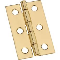 Fasteners National Hardware 2 L Solid Brass Narrow Hinge 1 pk