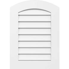 Window & Door Casings Ekena Millwork GVPAR34X4001SN Arch Top Surface Mount PVC Gable Vent 30"x40"