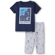 104/110 Pyjamasar Barnkläder Calida Toddlers Lake Girls 3/4-Pyjama - Peacoat Blue