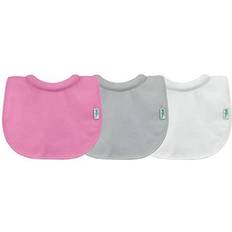 Green Sprouts Stay Dry Milk Catcher Bibs, 0-6 Months, Pink, 3 Pack