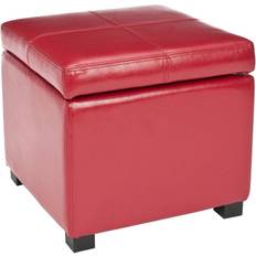 Red Stools Safavieh Madison Square Pouffe