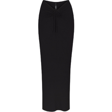 Long Skirts - XXS SKIMS Soft Lounge Ruched Long Skirt - Onyx