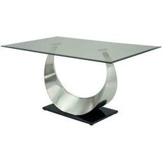 Silver Dining Tables Benjara Metal Dining Table