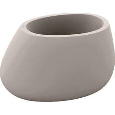 Beige Kunstplanten Vondom Stone Plantenpot Taupe Mat 80 x 65 x 40 cm