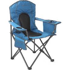 Camping & Outdoor ARROWHEAD OUTDOOR Portable Folding Camping Quad Chair w/ 4-Can Cooler, Cup-Holder, Heavy-Duty Carrying Bag, Padded Armrests, Supports up to 330lbs