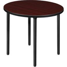 Camping & Outdoor Regency 32 in Melamine Folding Breakroom Table Mahogany/Black