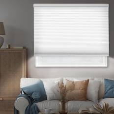 Natural Pleated Blinds Chicology Cut to Mist Blackout