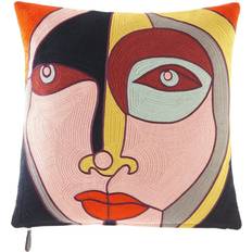 Black Complete Decoration Pillows Paloma Decorative Pillow 20 x 20 Cojín de Decoración Completo Rojo, Marrón, Negro